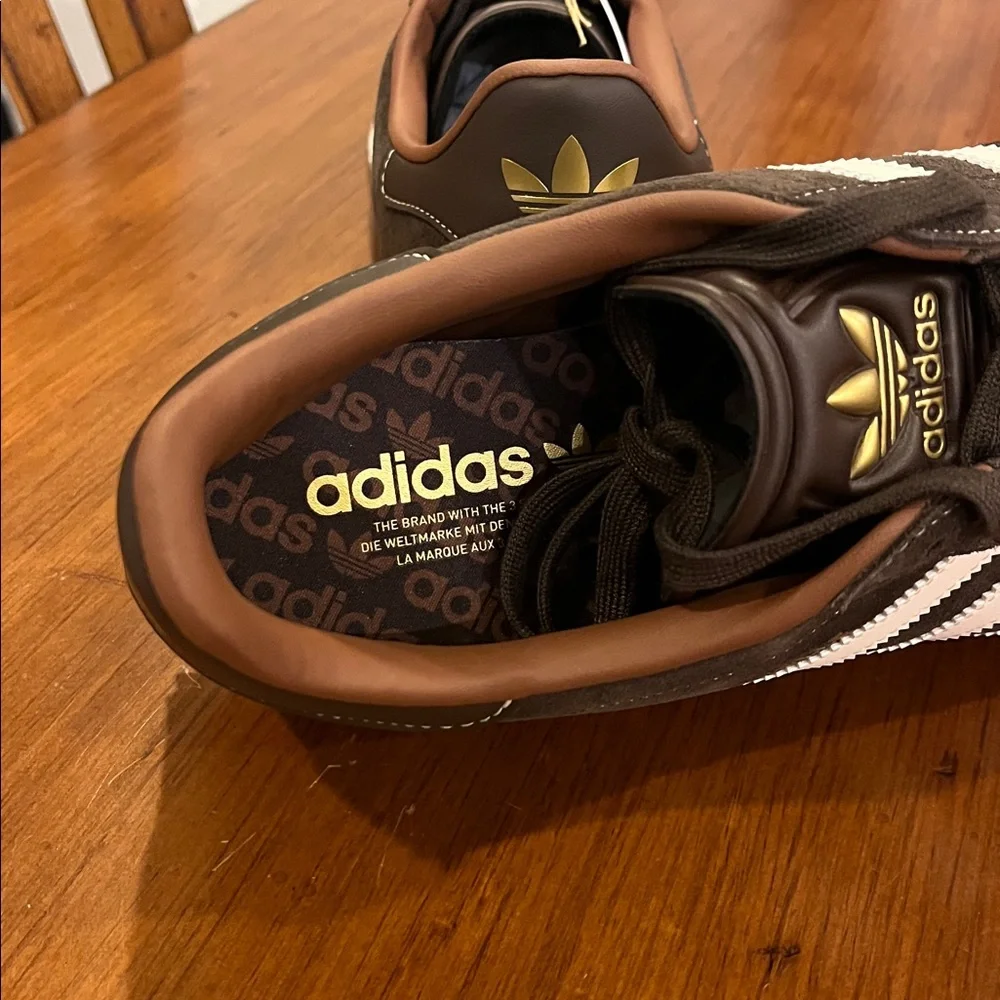 Adidas Gazelle Soft Spike Golf Shoes Sneakers Cleats new brown Mens Sizes
